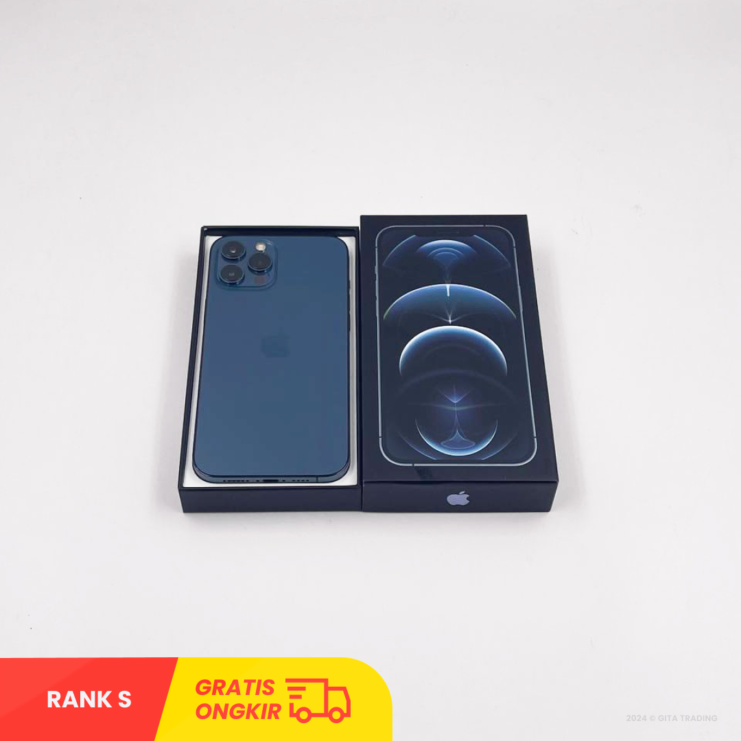 iPhone12pro 256GB Pacific blue simフリー極上品 Harga APPLE