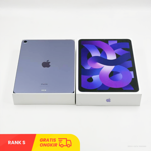 Apple iPad Air 5th Generation 2022 WIFI ONLY (64GB/ M1 Chipset/ SGW6K21V6DF/ PURPLE) - RANK S