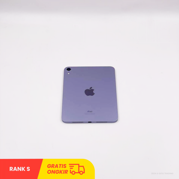 Apple iPad Mini 6th Generation 64GB (Wifi Only/Purple/ LF9LHQT9YJ) - RANK S
