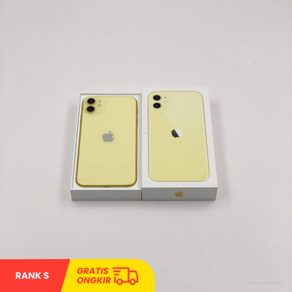 APPLE iPhone 11 (64GB/ Battery health 86%/ IMEI: 353974640034194/ Yellow/ Sim Free) - RANK S