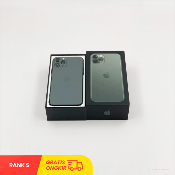 APPLE iPhone 11 Pro (64GB/ Battery health 72%/ Midnight Green/ IMEI: 353844101102204/ Sim Free ) - RANK S