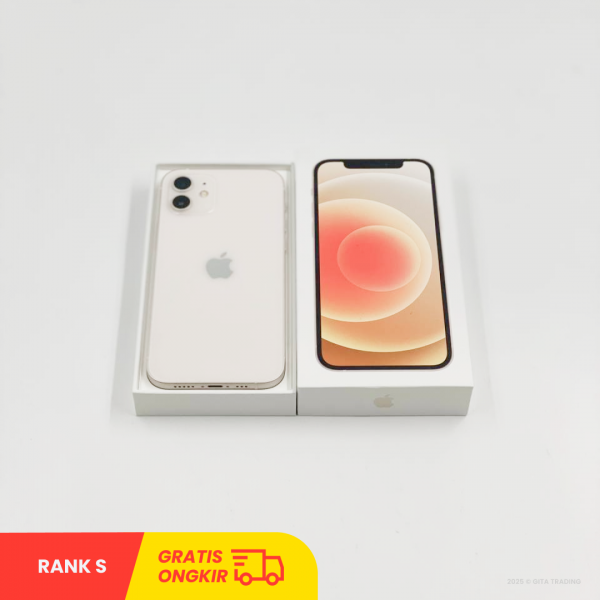 APPLE iPhone 12 5G White - Sim Free | ROM: 64GB | Battery Health 91% | IMEI: 351061781176026 | RANK S