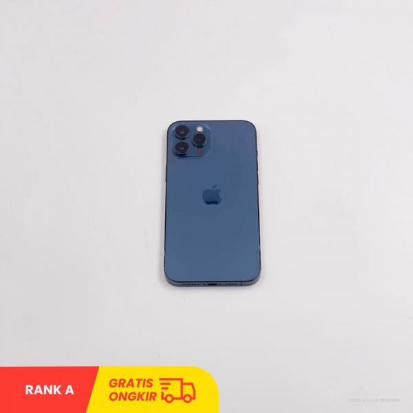 APPLE iPhone 12 Pro Max 5G (128GB/ Battery health 77%/ IMEI: 356721112929410/ Pacific Blue/ Sim Free) - RANK A