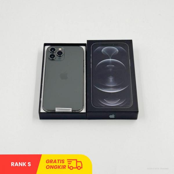 APPLE iPhone 12 Pro Max 5G Graphite - Sim Free | ROM: 256GB | Dual Sim & Silent Camera | Battery Health 100% | IMEI: 357442550134194 | RANK S