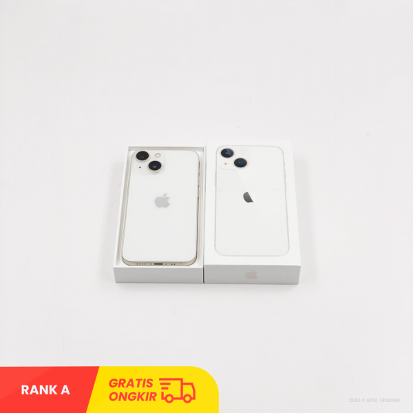 APPLE iPhone 13 Mini 5G (128GB/ Battery health 87%/White/ IMEI: 354084991504545/ Sim Free) - RANK A