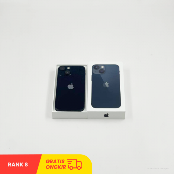 APPLE iPhone 13 Mini 5G (128GB/ Battery health 88%/ Midnight/ IMEI: 351374057663092/ Sim Free) - RANK S