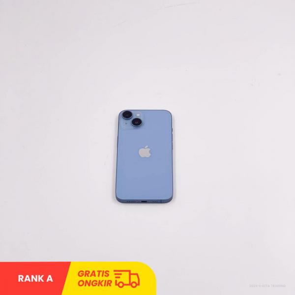 APPLE iPhone 14 5G (128GB/ Battery health 87%/ Blue/ IMEI: 354887322203763/ Sim Free) - RANK A
