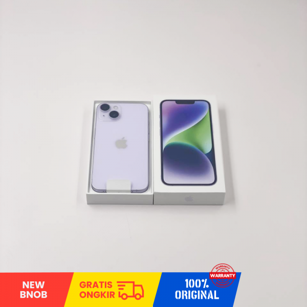 APPLE iPhone 14 5G (256GB/ Purple/ G36GMXPWH5/ Sim Free) - NEW 100% BNOB