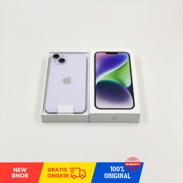 APPLE iPhone 14 5G (256GB/ Purple/ IMEI: 350542601714329/ Sim Free) - NEW BNOB