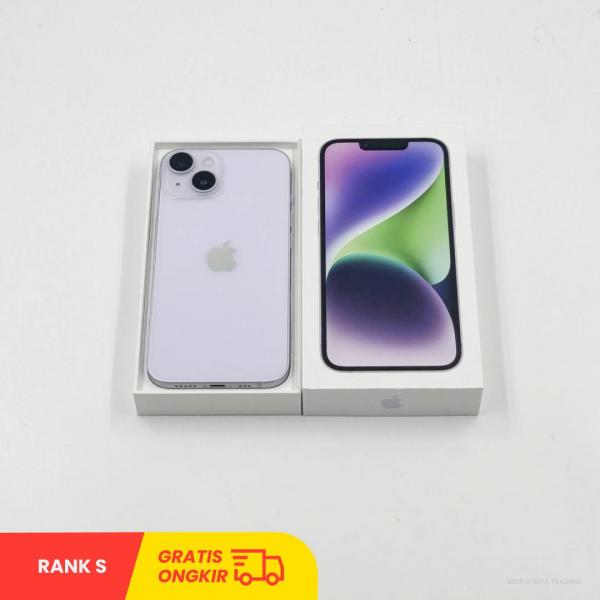 APPLE iPhone 14 5G Purple - Sim Free | ROM: 128GB | Battery health 88% |  IMEI: 351454481428914 | RANK S