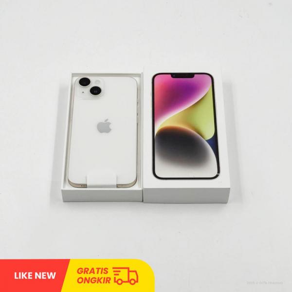 APPLE iPhone 14 5G Starlight - Sim Free | ROM: 128GB | Battery health 100% |  IMEI: 350542608118862 | LIKE NEW