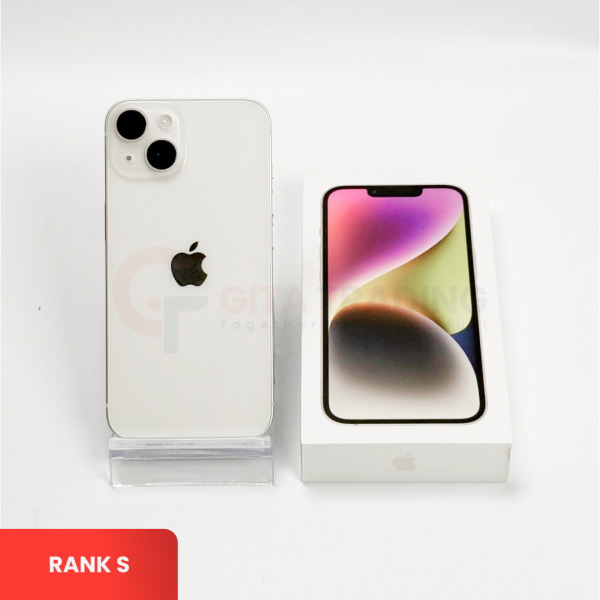 APPLE iPhone 14 5G Starlight - Sim Free | ROM: 128GB | Battery Health: 90% | IMEI: 350032735983107 | RANK S