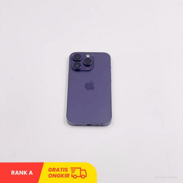 Apple iPhone 14 Pro 5G (128GB/ Battery health 80%/ IMEI: 353216551774990/ Deep Purple/ Sim Free) - RANK A
