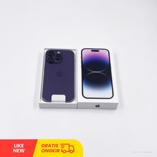 APPLE iPhone 14 PRO 5G Deep Purle - Sim Free | ROM: 256GB | Battery health 100% | IMEI: 355833862680480 | LIKE NEW