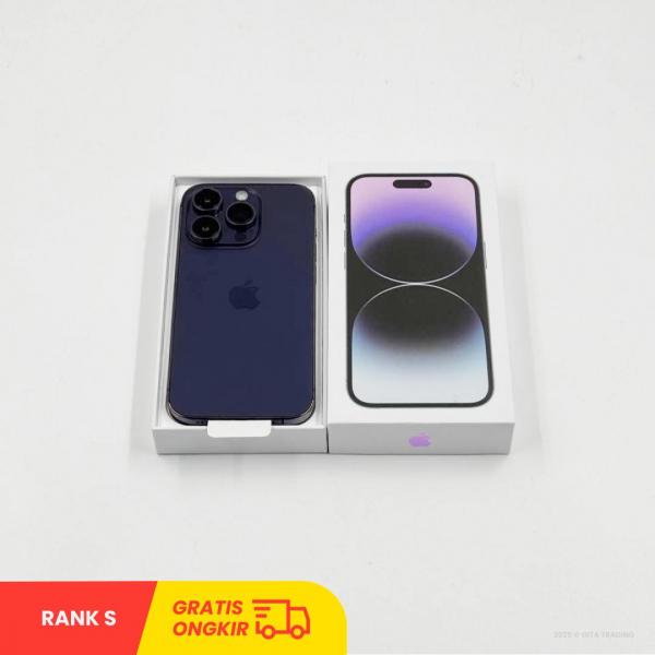 APPLE iPhone 14 PRO 5G Deep Purple - Sim Free | ROM:  256GB | Battery health 97% | Dual Sim & Silent Camera | IMEI: 358287292633659 | RANK S
