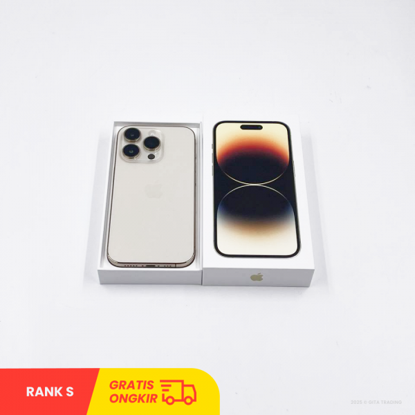 APPLE iPhone 14 PRO 5G Gold - Sim Free | ROM: 256GB | Battery health 85% | IMEI: 354811951128992 | RANK S