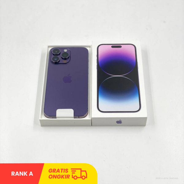 APPLE iPhone 14 Pro Max 5G Deep Purple -  Sim Free | ROM: 256GB | Battery Health 86% | Single Sim & Silent Camera | IMEI: 351651525683632 | RANK A