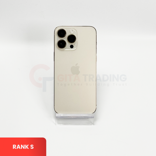 APPLE iPhone 14 Pro Max 5G Gold  - Sim Free | ROM: 256GB | Single SIM & Silent Camera | Battery Health: 93% | IMEI: 356948354465486 | RANK S