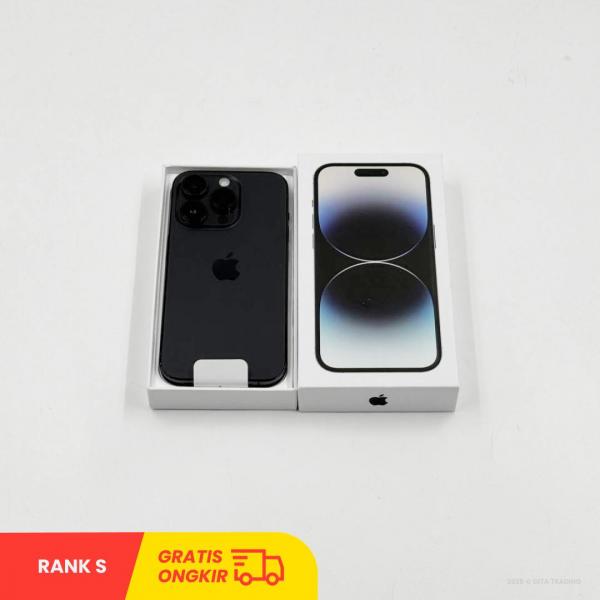 APPLE iPhone 14 Pro Max 5G Space Black - Sim free | ROM: 256GB | Battery Health 100% | Dual Sim & Silent Camera | IMEI: 352472882566891 | RANK S