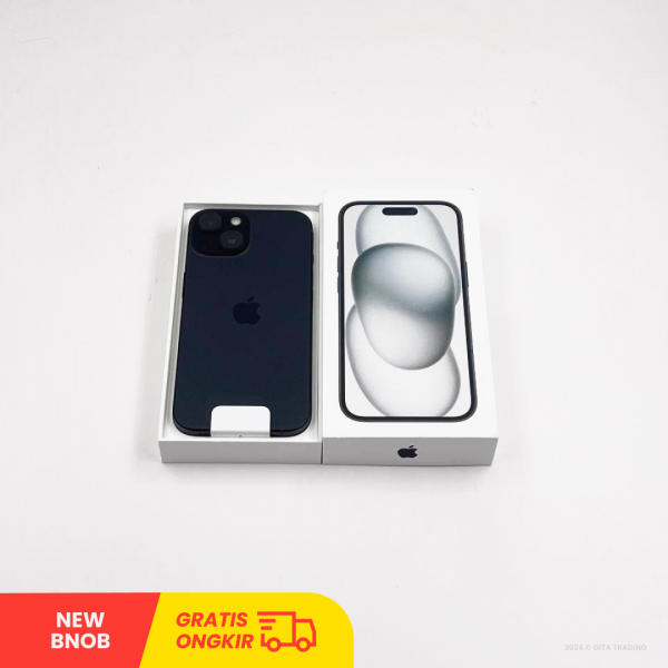 APPLE iPhone 15 5G BLACK - Sim Free | ROM: 128GB | Battery health 100% | IMEI: 353524886852476 | NEW BNOB