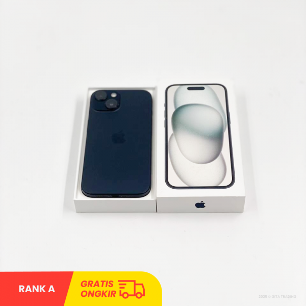 APPLE iPhone 15 5G Black - Sim Free | ROM: 256GB | Battery health 90% | IMEI: 359987257185616 | RANK A