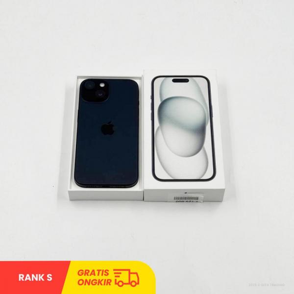 APPLE iPhone 15 5G BLACK - Sim Free | ROM: 256GB | Battery health 91% | IMEI: 351129875076095 | RANK S