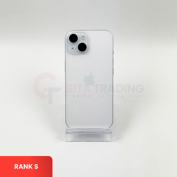 APPLE iPhone 15 5G Blue | ROM: 256GB | Battery health 100% | IMEI: 356925791956368 | RANK S
