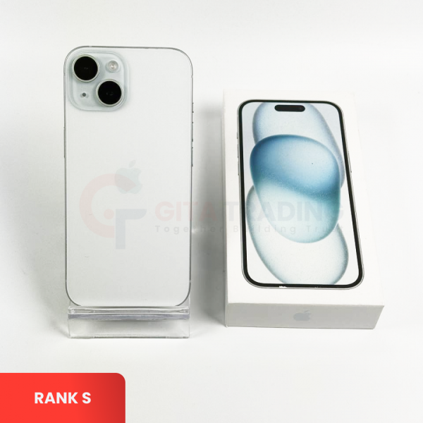APPLE iPhone 15 5G Blue - Sim Free | ROM: 128GB | Battery health 90% | IMEI: 356559531901374 | RANK S