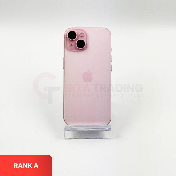 APPLE iPhone 15 5G PINK | ROM: 256GB | Battery health 90% | IMEI: 356258486009743 | RANK A