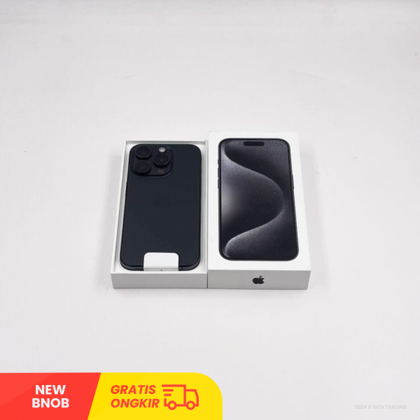APPLE iPhone 15 PRO 5G Black Titanium - Sim Free | ROM: 128GB | Battery health 100% |  IMEI: 359924582130140 | NEW BNOB