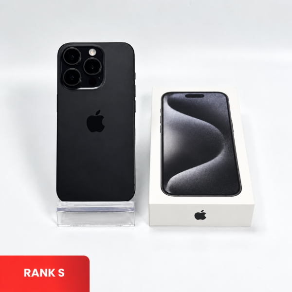 APPLE iPhone 15 Pro 5G Black Titanium - Sim Free | ROM: 256GB | Battery Health: 80% |  IMEI: 355860520293208 | RANK S