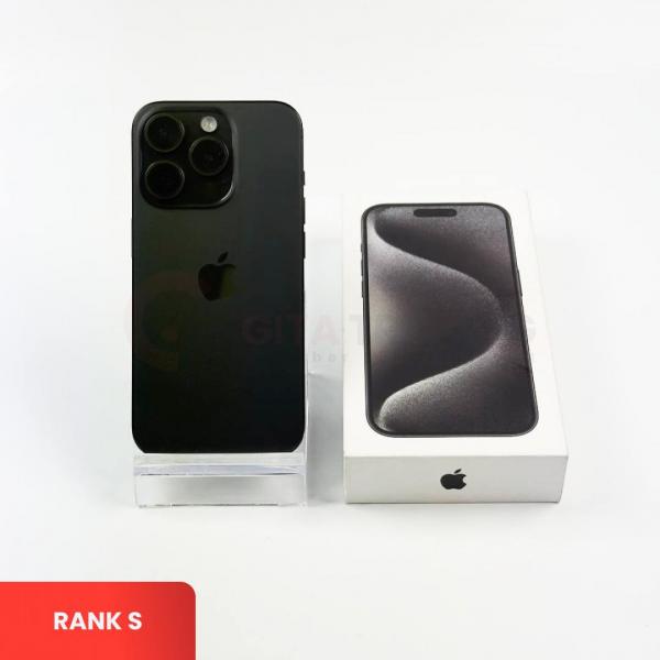 APPLE iPhone 15 Pro 5G Black Titanium - Sim Free | ROM: 256GB | Battery Health 86% | IMEI: 350020981757390 | RANK S