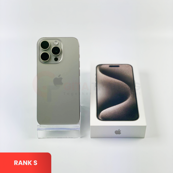 APPLE iPhone 15 Pro 5G Natural Titanium - Sim Free | ROM: 128GB | Battery Health 86% | IMEI: 352433805565147 | RANK S