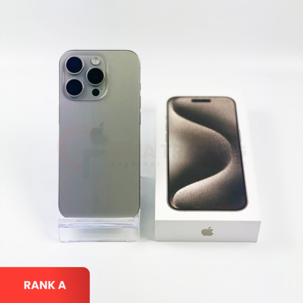 APPLE iPhone 15 Pro 5G Natural Titanium - Sim Free | ROM: 128GB | Battery Health 91% | IMEI: 356597925388386 | RANK A