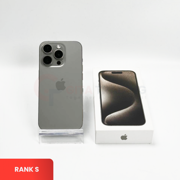 APPLE iPhone 15 Pro 5G Natural Titanium - Sim Free | ROM: 256GB | Battery Health: 84% |  IMEI: 355721795837857 | RANK S