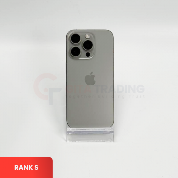 APPLE iPhone 15 Pro 5G Natural Titanium - Sim Free | ROM: 256GB | Battery Health: 86% |  IMEI: 350020988669010 | RANK S