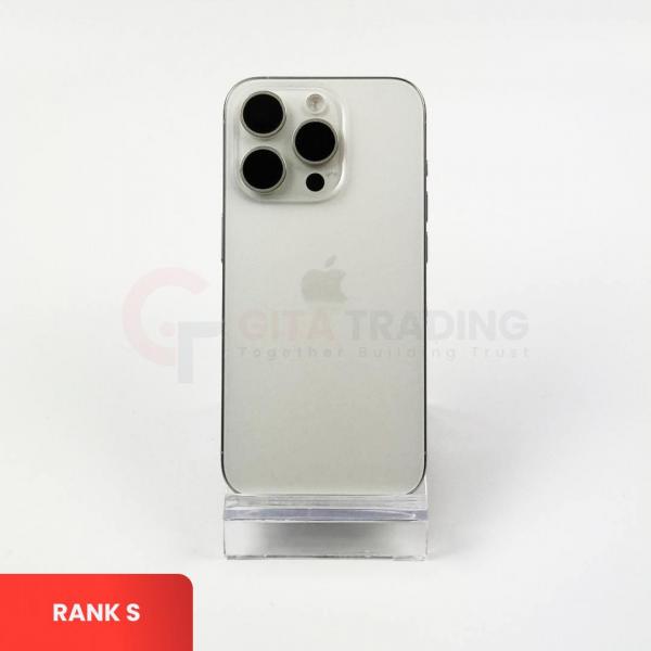 APPLE iPhone 15 Pro 5G White Titanium - Sim Free | ROM: 512GB | Battery Health 84% | IMEI: 355361720349874 | RANK S