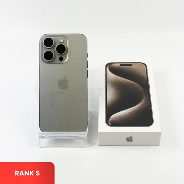 APPLE iPhone 15 Pro 5G Natural Titanium - Sim Free | ROM: 512GB | Battery Health 88% | IMEI: 355361721008578 | RANK S