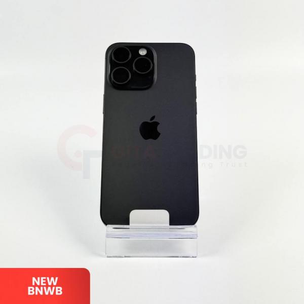 APPLE iPhone 15 Pro Max 5G Black Titanium - Sim Free | ROM: 1000GB (1TB) | Battery Health 100% | IMEI: 358525993232432 | BNWB