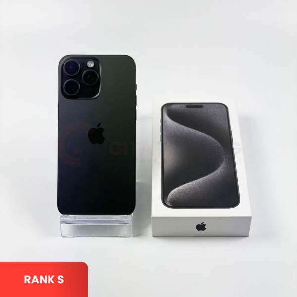 APPLE iPhone 15 Pro Max 5G Black Titanium - Sim Free | ROM: 256GB | Battery Health 86% | IMEI: 354550163397199 | RANK S