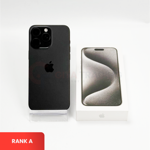 APPLE iPhone 15 Pro Max 5G Black Titanium - SIM Free | SILENT CAMERA | ROM: 256GB | Battery Health: 85% | IMEI: 350793220006247 | RANK A