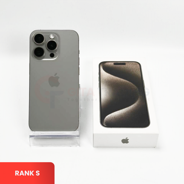 APPLE iPhone 15 Pro Max 5G Natural Titanium | ROM: 256GB | Battery Health: 83% | IMEI: 359779344896390 | RANK S