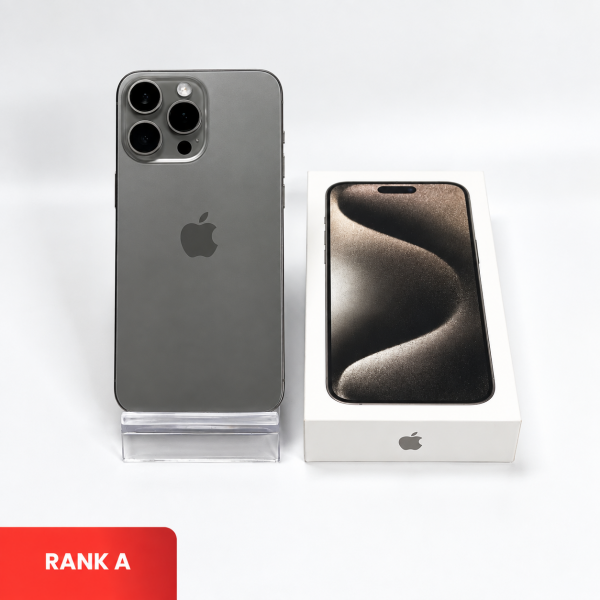 APPLE iPhone 15 Pro Max 5G Natural Titanium - SIM Free | ROM: 256GB | Battery Health: 86% | IMEI: 358472383155453 | RANK A