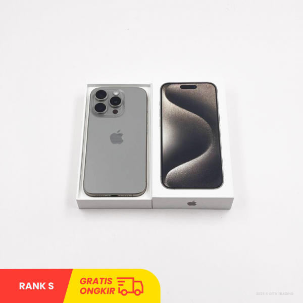 APPLE iPhone 15 Pro Max 5G Natural Titanium - Sim Free | ROM: 512GB | Battery Health 86% | IMEI: 351073871353498 | RANK S