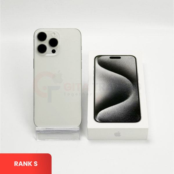APPLE iPhone 15 Pro Max 5G White Titanium | ROM: 512GB | Battery Health: 87% | IMEI: 359779340662705 | RANK S