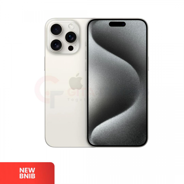 APPLE iPhone 15 Pro Max 5G White Titanium - Sim Free | ROM: 1000GB(1TB) | Dual Sim FISIK & Silent Camera | IMEI: 359162411877777 | NEW BNIB