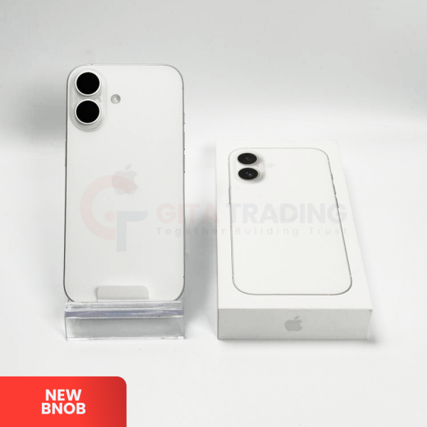 APPLE iPhone 16 5G White - Sim Free | ROM: 128GB | Battery Health: 100% | IMEI: 355250947836542 | BNOB