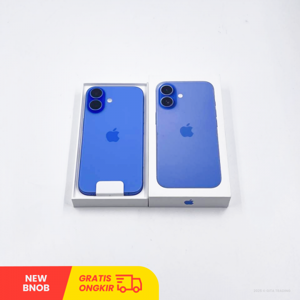 APPLE iPhone 16 5G BLUE - Sim Free | ROM: 256GB | Battery Health 100% | IMEI: 3353875674310055 | NEW BNOB