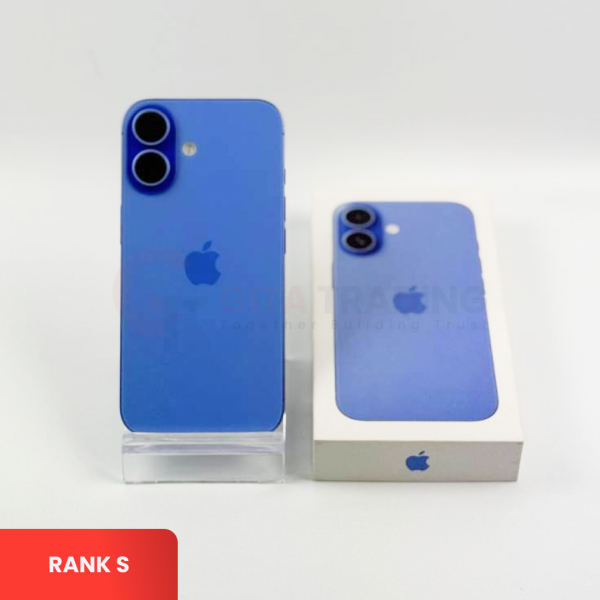 APPLE iPhone 16 5G Ultramarine - Sim Free | ROM: 128GB | Battery health 89% | IMEI: 355570222054044 | RANK S