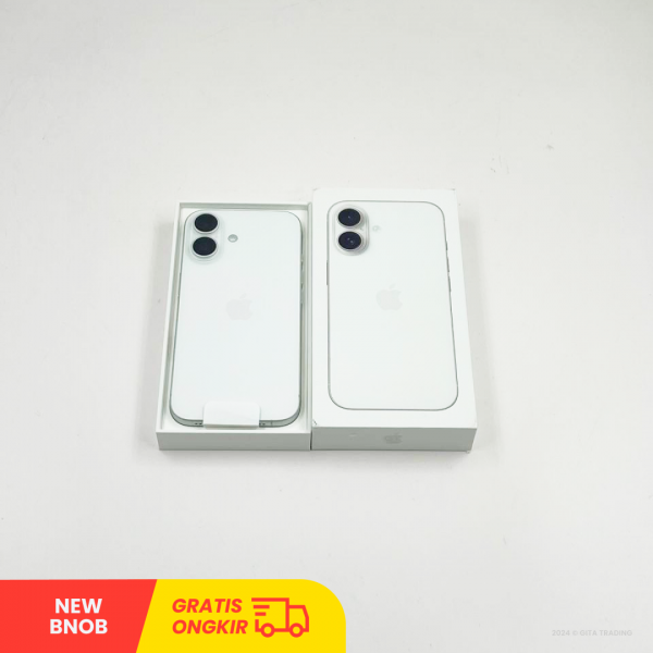 APPLE iPhone 16 5G White - Sim Free | ROM: 128GB | Battery Health 100% | IMEI: 350417997261849 | NEW BNOB